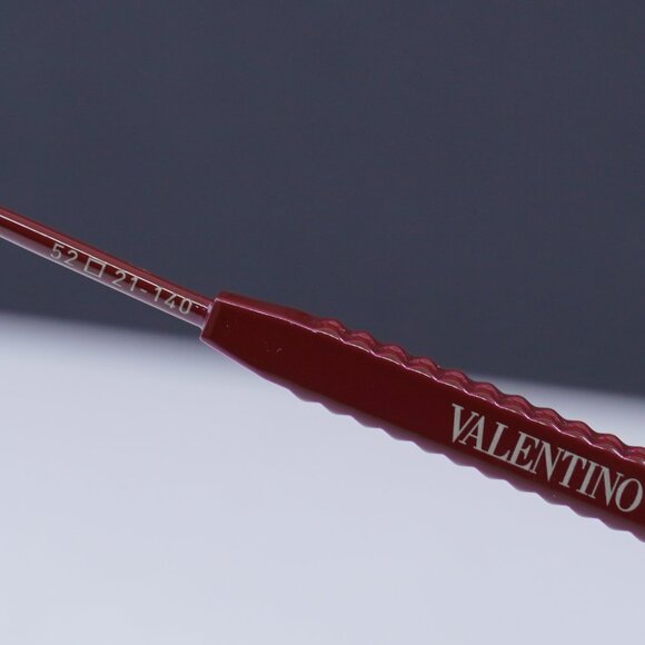 Valentino V-STUD VLX-122B Geometric Eyeglasses - Bordeaux 52mm - Picture 6 of 10